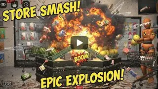 Smashing the store boom I think this is the good  destroyed 