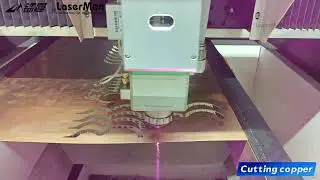 [LaserMen] LM-8080P 3KW Fiber Laser Cutting Machine Cutting Copper