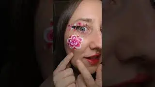 Рисую Блоссом из &laquo;Суперкрошек&raquo; на лице #powerpuffgirls #makeupart #makeup #art