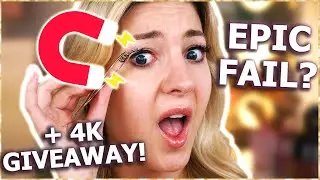 Trying KISS MAGNETIC LASHES for the first time! | +4K Subscriber GIVEAWAY!