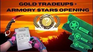Ohnepixel Style Insane Gold Tradeups + Armory Stars Opening! Massive Profit #cs2 #gold