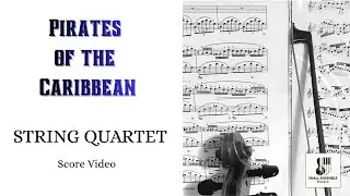 Drink Up Me Hearties (Pirates of the Caribbean) | Arrangement for String Quartet | Score Video