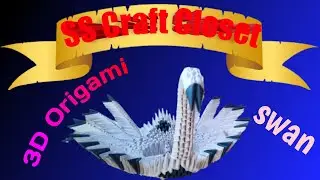 3d origami swan| without glue| without tape