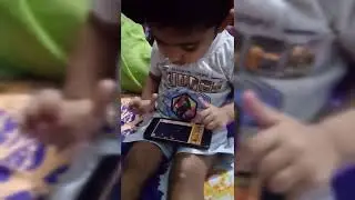 Gitashi coloring in Mobile App | Cute Baby Girl's Amazing Drawing Skills | Creating Art in a Mobile