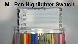 Образец и тест на растекание маркера Mr. Pen (блокнот Erin Condren)