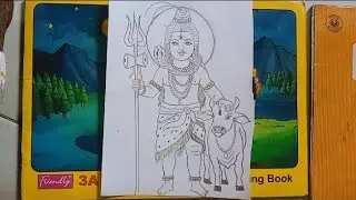 Nandi Maharaj With Mahadev Drawing | Easy Drawing | Shiva Sketch Step by Step || lord shiva Drawing 