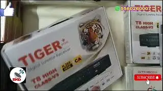 tiger forever T8 high class V3 fourever dth box unboxing and review good box 2024 tiger forever box