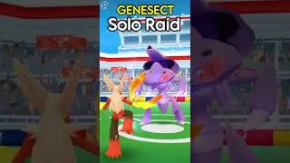 Chill Drive GENESECT *SOLO*  raid in Pok&eacute;mon GO.