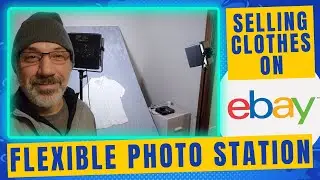 Easy Photo Station Set Up to Take Pictures of Clothes to Sell on Ebay - Vertical Flat Lay