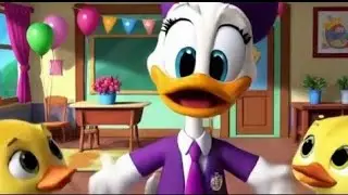 🐤Fun Nursery Rhyme |🦆Colourful Ducklings Go to School | Learning ABCs & Colours for Toddlers #funny 