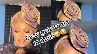 Simple n classy asoebi gele to tie in 5 min💃🏻💃🏻💃🏻🥰