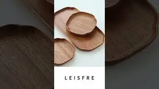Golden pear wood Plate, Handmade Household Wooden Tray, Coaster, Rectangular Tea Tray