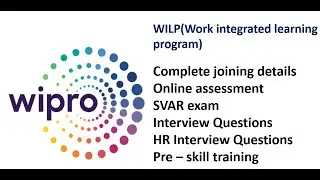 Wipro WILP complete details|| Online assessment|| SVAR round|| Interview Questions|| HR interview