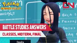 All Battle Studies Answers in Pokemon Scarlet and Violet - 6 Classes, Midterm and Final