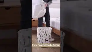 Folding Laundry Hamper With Handle