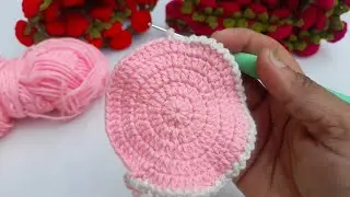 How to Crochet a Perfect Round Circle | Easy Step by Step Tutorial for Beginners 🧶✨
