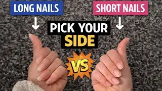 ASMR PICK YOUR SIDE 🖐️ Long Nails vs Short Nails