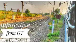 NARKHER JN || Bifurcation from GT Delhi-Nagpur route to Narkher -Amravati/Badnera Jn route by 19713