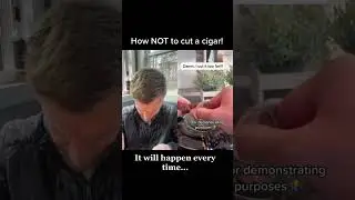 Cigar 101: How NOT to cut your cigar! #cigars #cigar #cigar101 #cigaraficionado