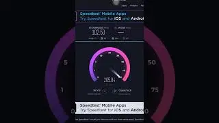 Speed test of Dish Home fibernet at 5Ghz of 100Mbps speed