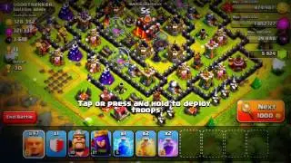 Clash of Clans   EPIC All Level 7 Giant Raid! Over 600K LOOT 3 Star!yay!!!