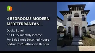 4 BEDROOMS MODERN MEDITERRANEAN HOUSE AND LOT FOR SALE