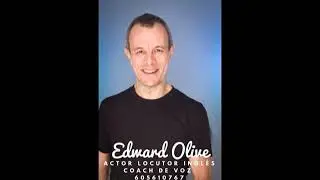 British English voice actor Edward Olive Madrid Spain home recording studio