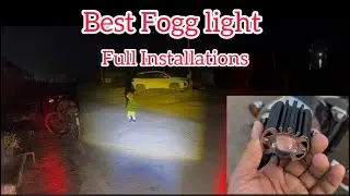 Best Fogg Light Full installation for Bullet l HJG Fog Light 💡 l trending Fogg light for bike