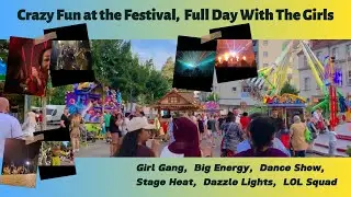 Crazy Fun In The City of Germany | Dance Show, Light Show | Full Day With The Girls