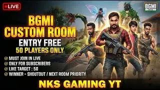 BGMI ROOM MATCH 🔴 Entry FREE | Telugu Custom Room LIVE | 30 Jan 2026 | NKS GAMING YT 9pm