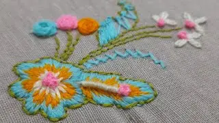 Colorful  Embroidery Flower For Table Mate Corner