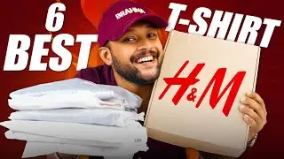 6 New H&M T-Shirts for Men 🔥 H&M T-Shirt Haul Review 2025 | ONE CHANCE
