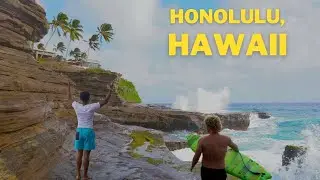 EPIC Cliffs & Surfing in Hawaii | China Walls Oahu
