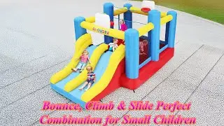 AKEYDIY Inflatable Sports-Themed Bounce House &ndash; Double Slide, Games & Endless Fun!/Stitzer Review
