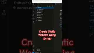 Create static website using django in python #python #coding #djangotutorial #djangocms