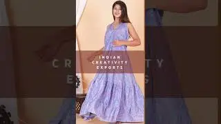 Indian creativity exports handmade stylish silk sleeveless, backless summer maxi dresses  #etsyshop