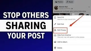 How To Stop People From Sharing Your Posts On Facebook App (EASY)