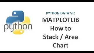 Python Data Visualization | How to Create Area or Stack Chart in Python using Matplotlib Library