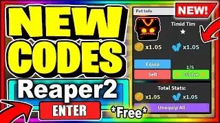 ALL NEW *SECRET* CODES! Roblox Reaper Simulator 2