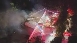 &lsquo;Total loss&rsquo;: Raging fire rips through South Shore sports complex