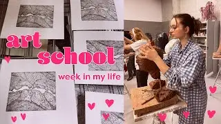 ART SCHOOL weekly vlog | animation, sculpture, printmaking