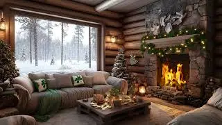 Soft Winter Snowfall And Fireplace Sounds Encourage Calm Thoughts And Relaxed Focus