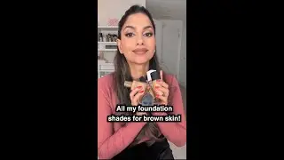 Amazing foundation shades for medium/brown skin!