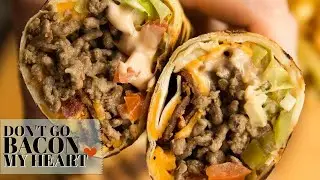 Burrito Style Cheeseburger Wraps