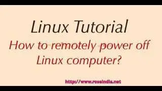 How to remotely power off Linux computer?