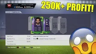 THE EASIEST 250K+ COINS I HAVE EVER MADE! FIFA 18 TRADING METHODS