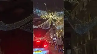 London at night 🇬🇧 #night #london #couplevlog #viral #travel #xmas #christmas lights #regentstreet