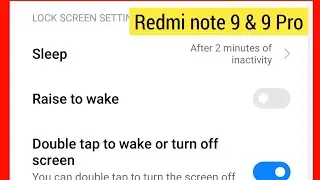 How To Disable Raise To Wake In Redmi Note 9 & 9 Pro