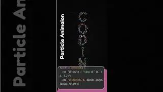 Text Particle Animation with HTML CSS JS ✨