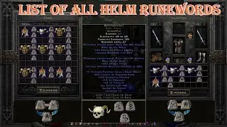 Diablo II Resurrected - List Of All Helm Runewords Low Level To Hight Level
